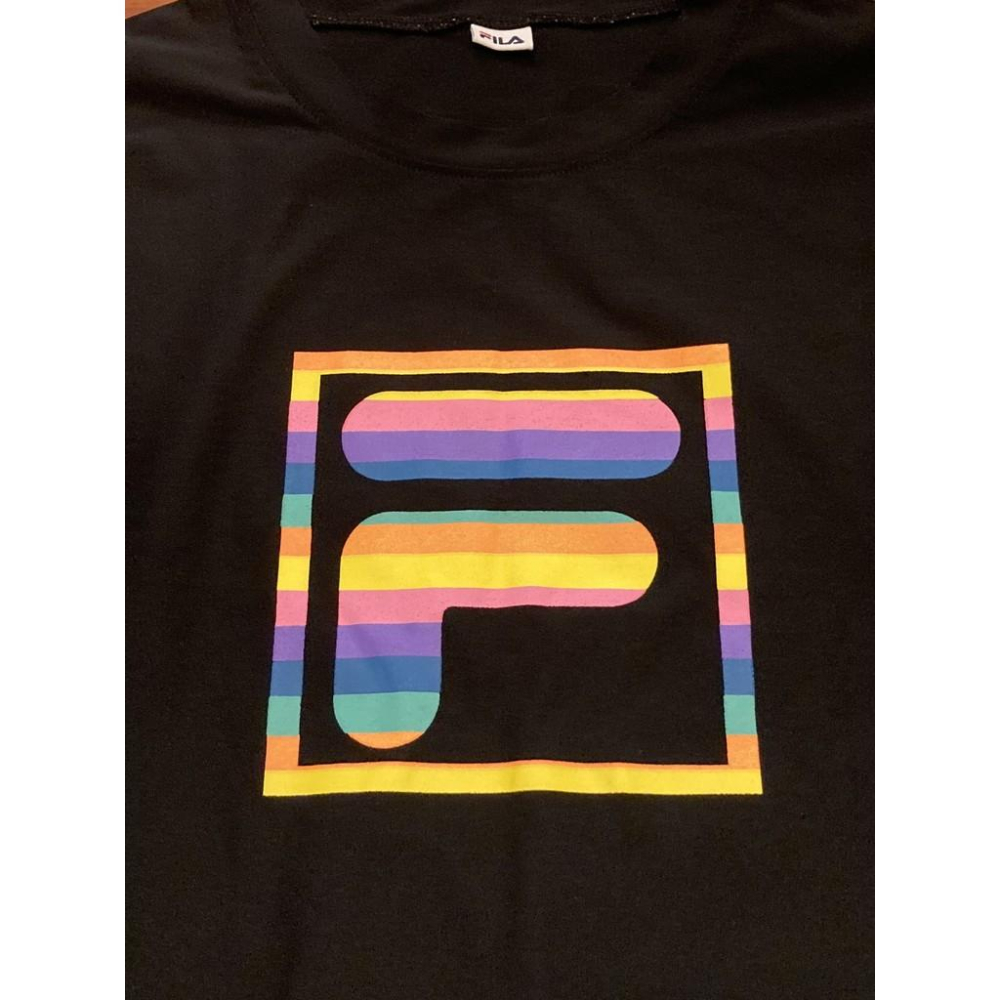 FILA 長袖 大LOGO 排汗上衣 小尺寸 少年LL (運動 路跑 內搭衣 秋冬 彩虹 足球 網球 棒壘)-細節圖2