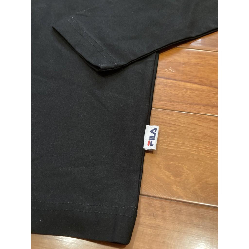 FILA 長袖 大LOGO 排汗上衣 小尺寸 少年LL (運動 路跑 內搭衣 秋冬 彩虹 足球 網球 棒壘)-細節圖3