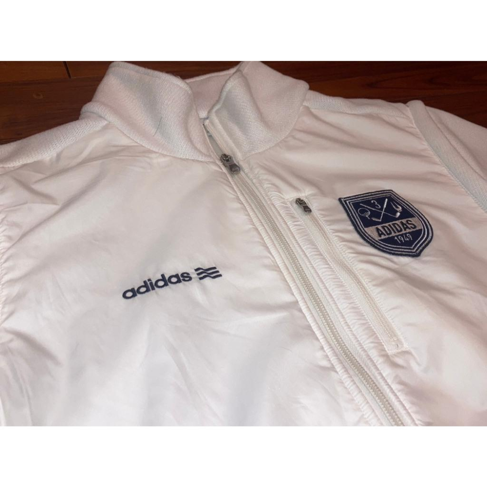 Adidas 高爾夫 1949 電繡 袖子可拆 夾克+背心 兩用上衣 S (風衣 刺繡 愛迪達 運動 外套 無袖 小尺寸-細節圖5