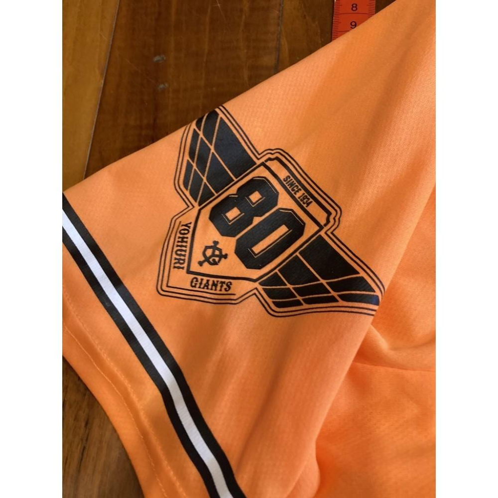adidas 日本職棒 讀賣巨人 2014 橙魂 80周年 應援球衣 L(罩衫 日職 NPB 愛迪達 棒球 棒壘 巨人)-細節圖5