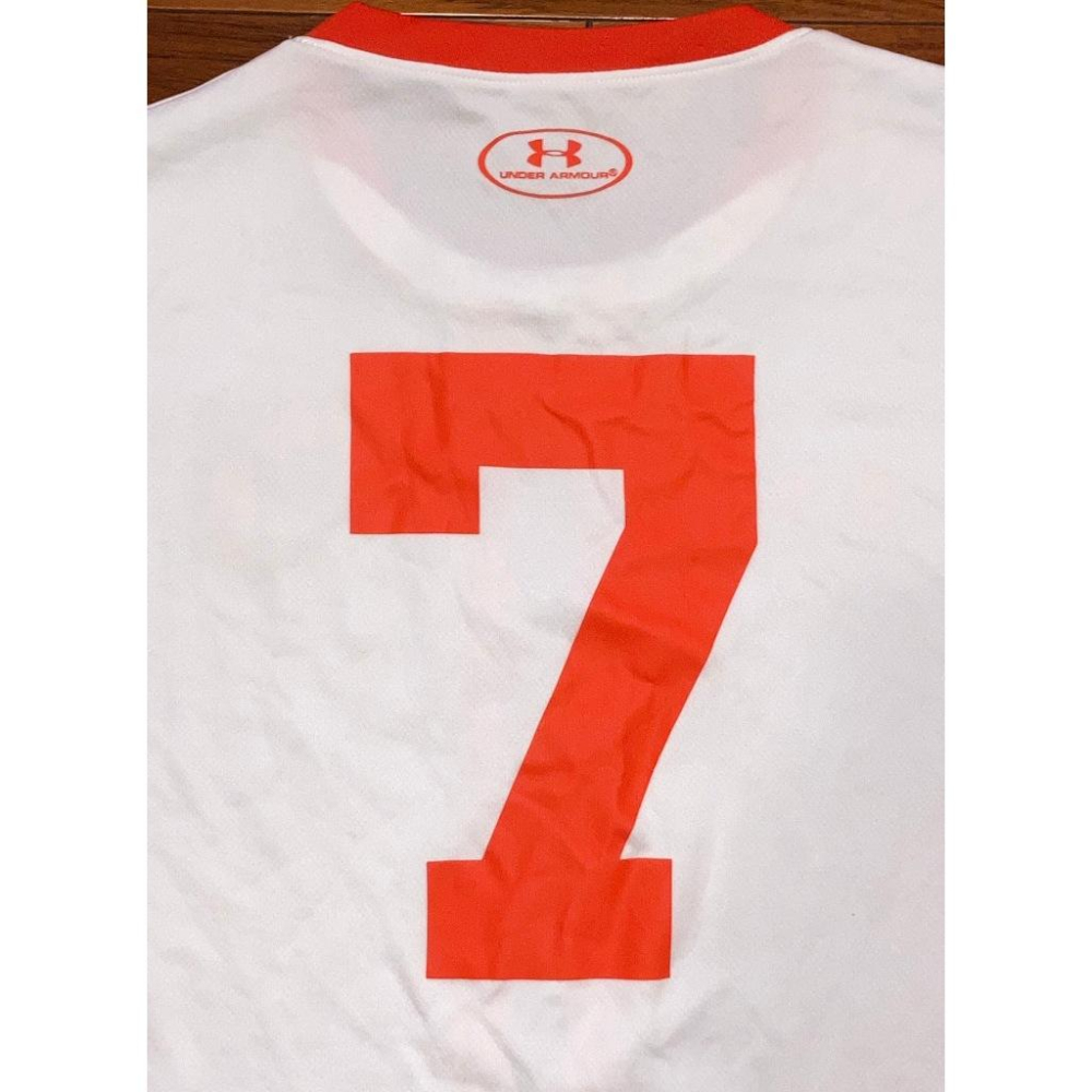 UA 日本職棒 讀賣巨人 足球隊風格 排汗練習衣 L (NPB 棒球 棒壘 Under Armour 上衣 巨人 短T)-細節圖5