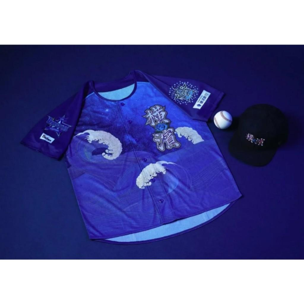 日本職棒 橫濱DeNA灣星 2024 浮世繪 STAR NIGHT 應援球衣 L (罩衫 NPB 棒球 星夜)-細節圖3
