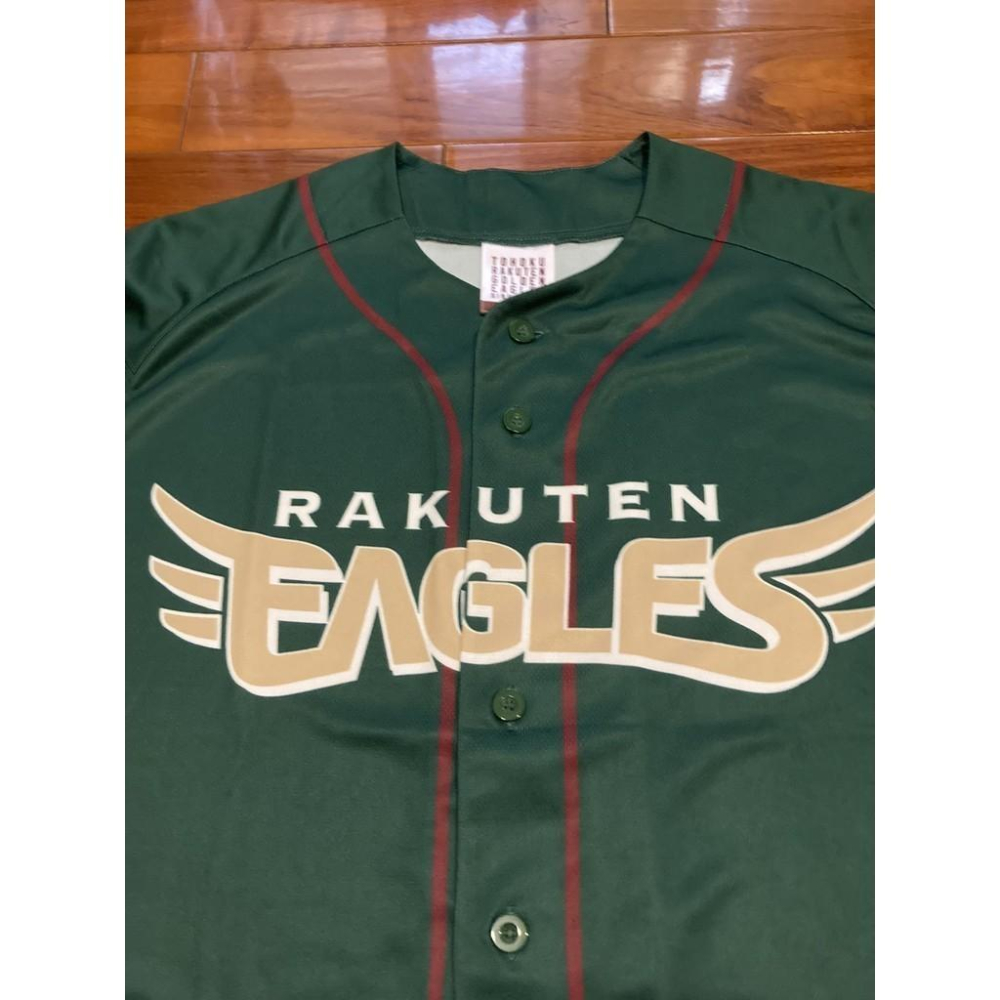 日本職棒 樂天金鷲 2023 夏季 EARTH GREEN 應援球衣 M、L (罩衫 NPB 棒球 棒壘 綠 東北)-細節圖4