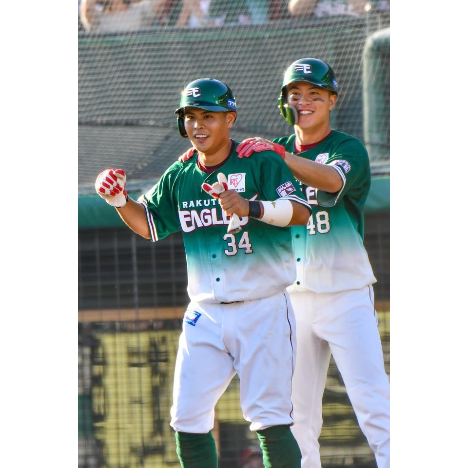 日本職棒 東北樂天金鷲 2022 大地之綠 EARTH GREEN 應援球衣 L(罩衫 日職 NPB 棒球 壘球 棒壘)-細節圖2