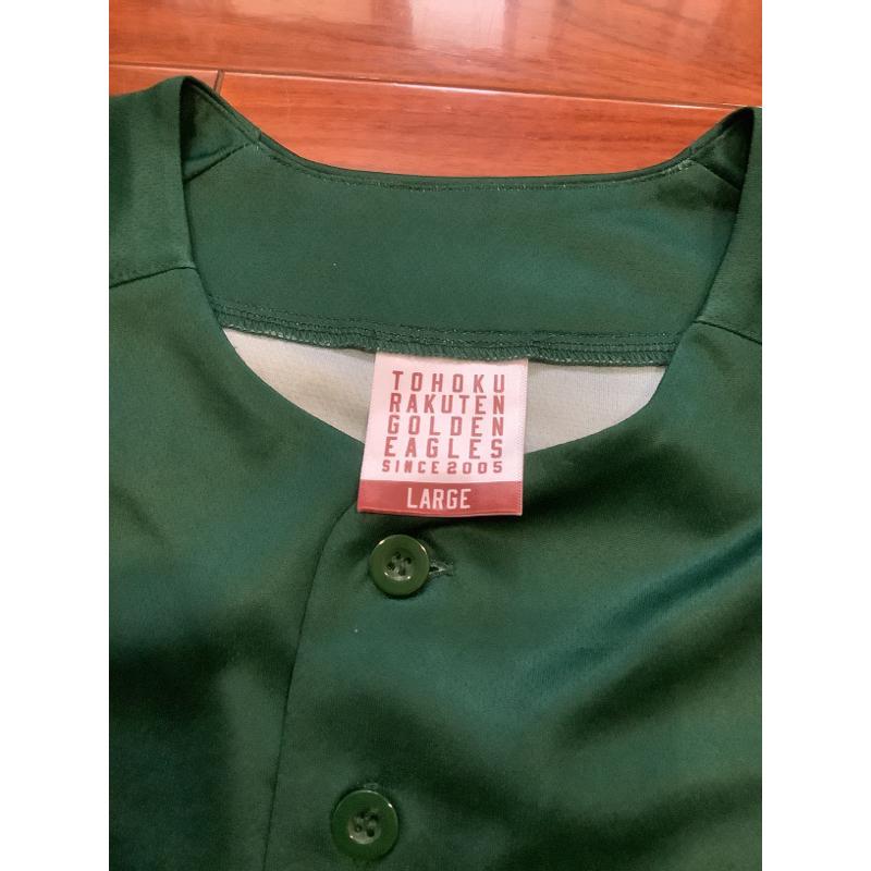 日本職棒 東北樂天金鷲 2022 大地之綠 EARTH GREEN 應援球衣 L(罩衫 日職 NPB 棒球 壘球 棒壘)-細節圖5