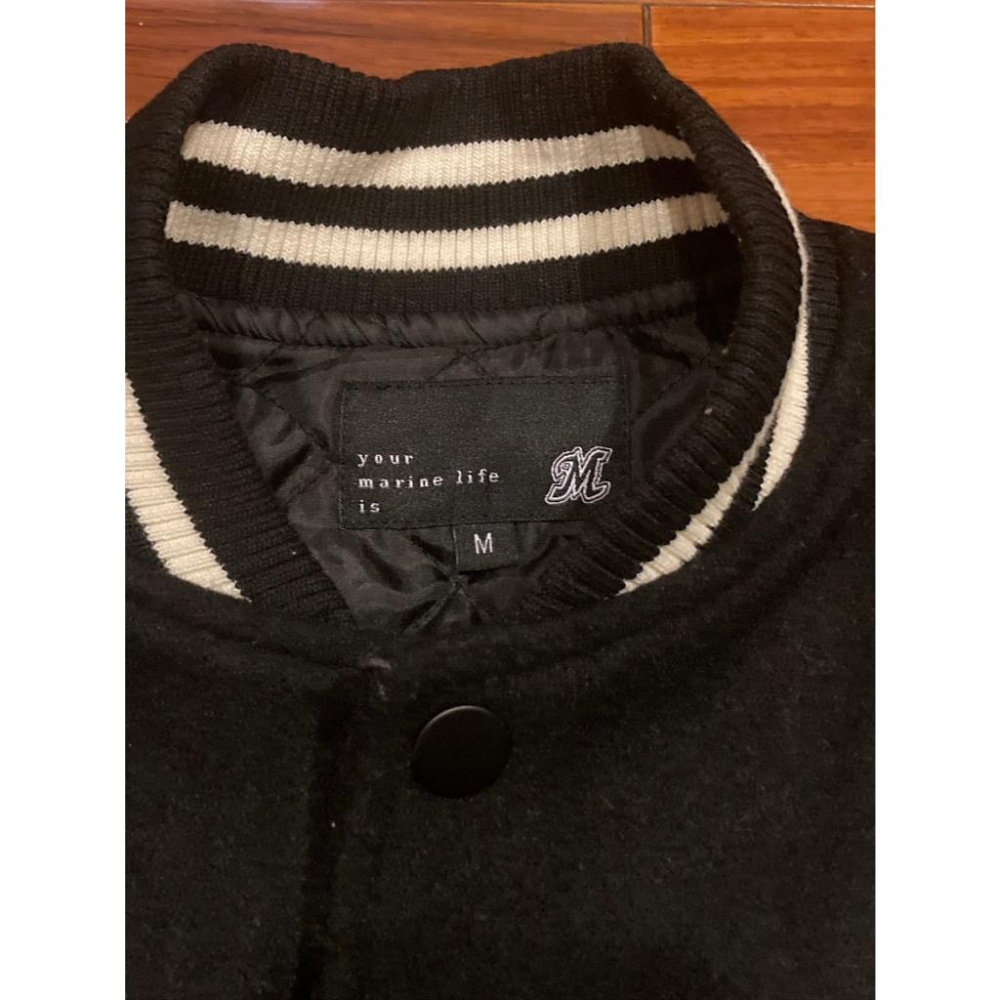 原價4500元! 日本職棒 羅德海洋 電繡 2022 umi 棒球外套/教練夾克 M (NPB 棒壘 熱身 刺繡 千葉)-細節圖6