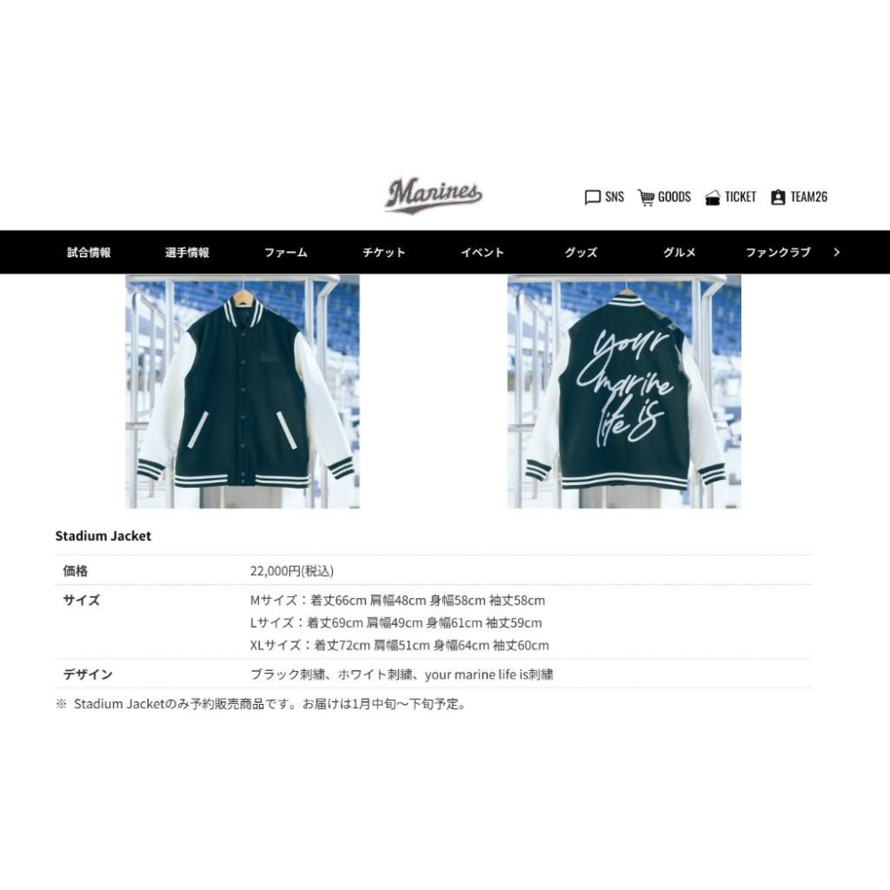 原價4500元! 日本職棒 羅德海洋 電繡 2022 umi 棒球外套/教練夾克 M (NPB 棒壘 熱身 刺繡 千葉)-細節圖9