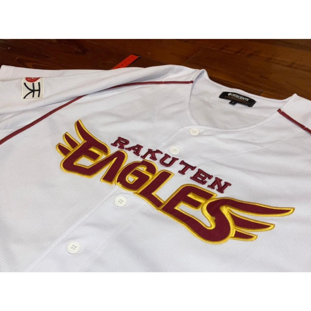 全電繡 日本職棒 樂天金鷲 2005~2017主場 石原彪+嶋基宏 親筆簽名 球衣 L(罩衫 NPB 棒球 刺繡 東北)-細節圖3