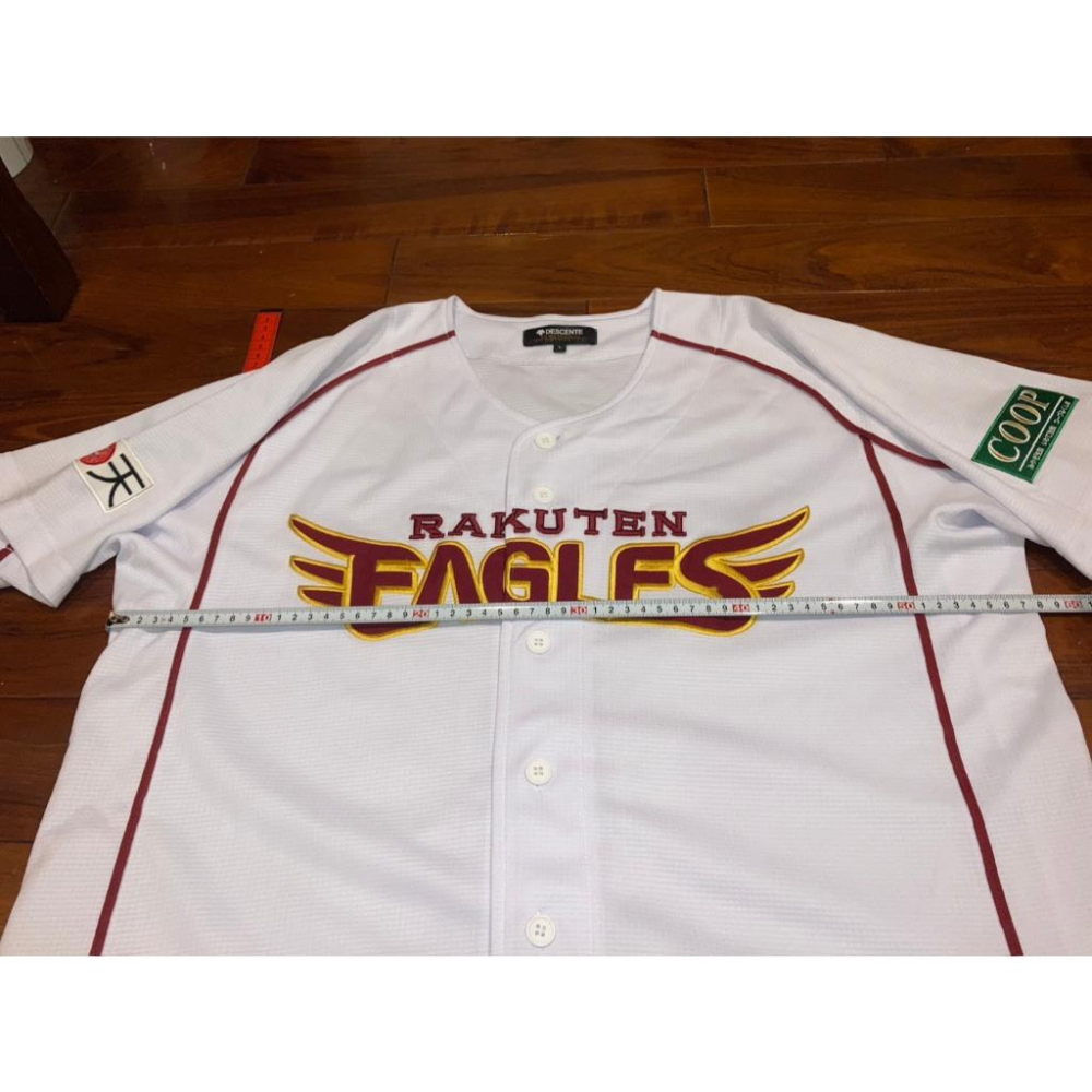 全電繡 日本職棒 樂天金鷲 2005~2017主場 石原彪+嶋基宏 親筆簽名 球衣 L(罩衫 NPB 棒球 刺繡 東北)-細節圖7