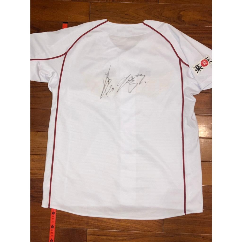 全電繡 日本職棒 樂天金鷲 2005~2017主場 石原彪+嶋基宏 親筆簽名 球衣 L(罩衫 NPB 棒球 刺繡 東北)-細節圖8