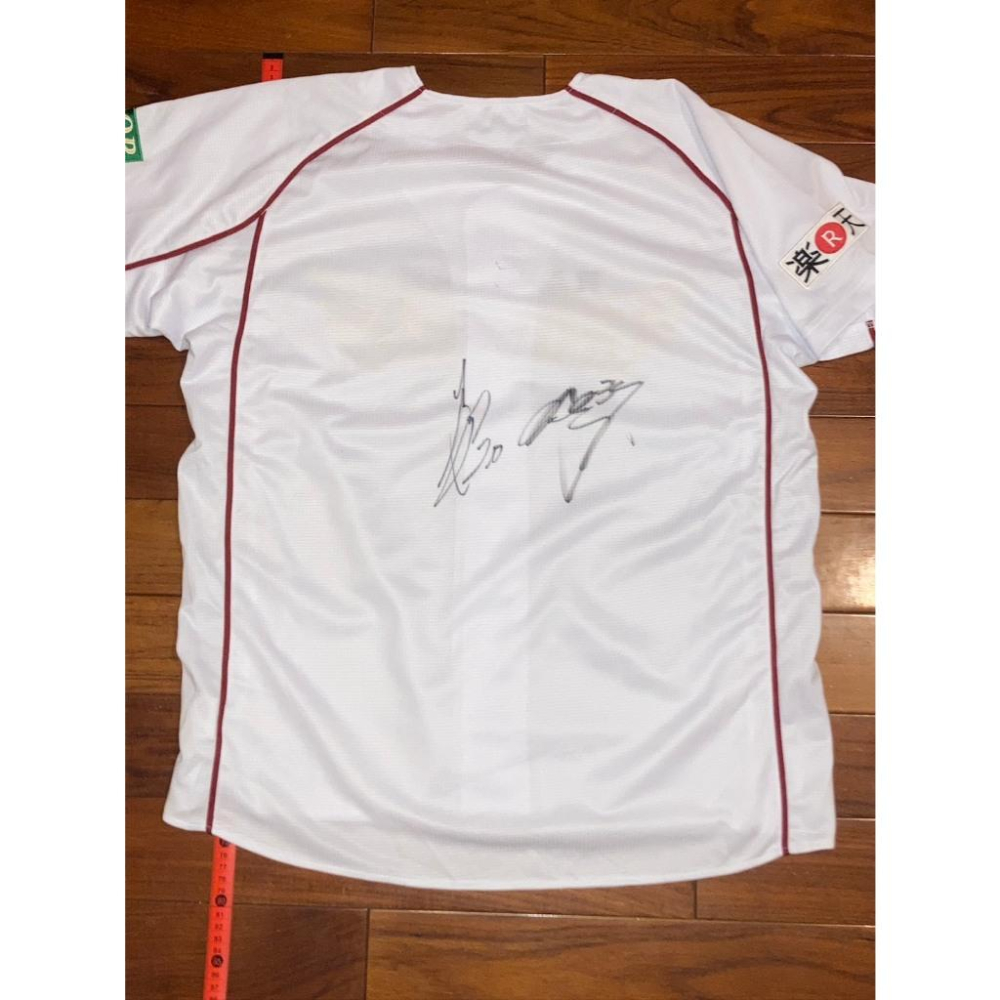全電繡 日本職棒 樂天金鷲 2005~2017主場 石原彪+嶋基宏 親筆簽名 球衣 L(罩衫 NPB 棒球 刺繡 東北)-細節圖9