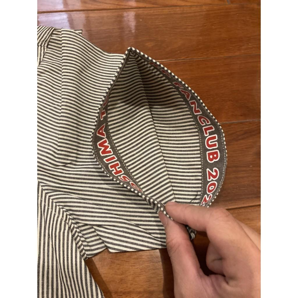 日本職棒 廣島鯉魚 2021 會員特典 灰條紋 襯衫 (球衣 NPB 棒球 壘球 棒壘 東洋 罩衫 應援)-細節圖6