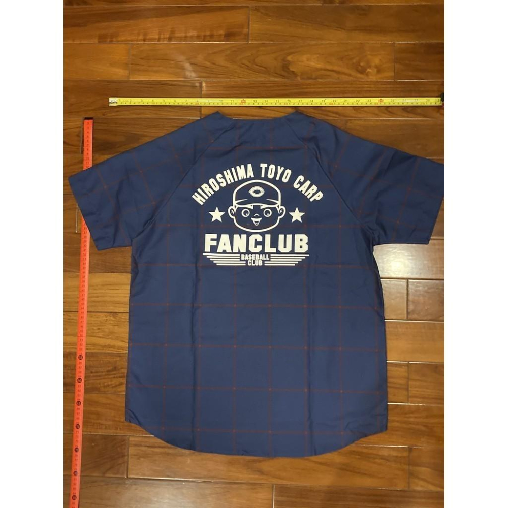 全新 日本職棒 廣島鯉魚 2022 格紋 會員限定 深藍款 應援球衣 L(罩衫 NPB 棒球 壘球 棒壘 東洋)-細節圖3