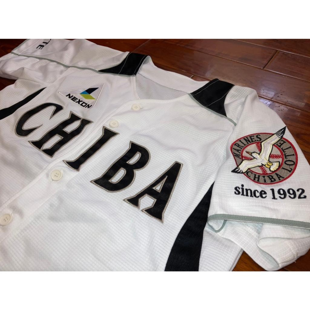 小尺寸150 全電繡 日本職棒 羅德海洋 2012~2015 主場應援球衣 (罩衫 NPB 棒球 千葉 刺繡 少年 大童-細節圖3