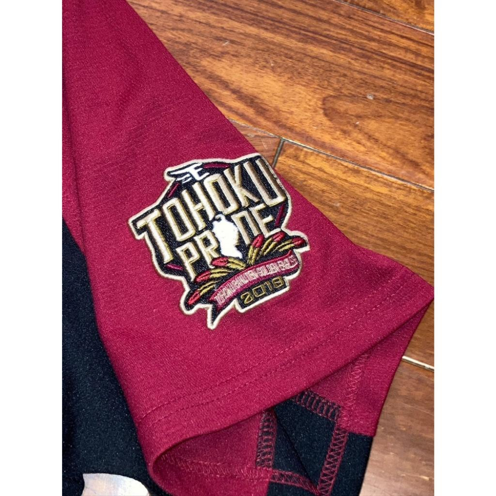 全電繡 日本職棒 東北樂天金鷲 2018 FANS 球迷日 茂木榮五郎 應援球衣 M (罩衫 NPB 棒球 刺繡)-細節圖4