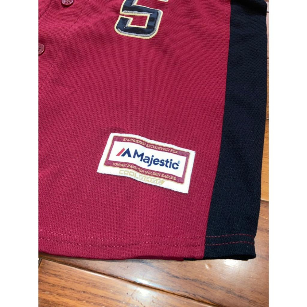 全電繡 日本職棒 東北樂天金鷲 2018 FANS 球迷日 茂木榮五郎 應援球衣 M (罩衫 NPB 棒球 刺繡)-細節圖6