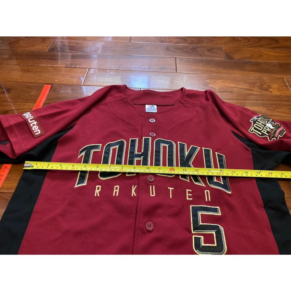 全電繡 日本職棒 東北樂天金鷲 2018 FANS 球迷日 茂木榮五郎 應援球衣 M (罩衫 NPB 棒球 刺繡)-細節圖9