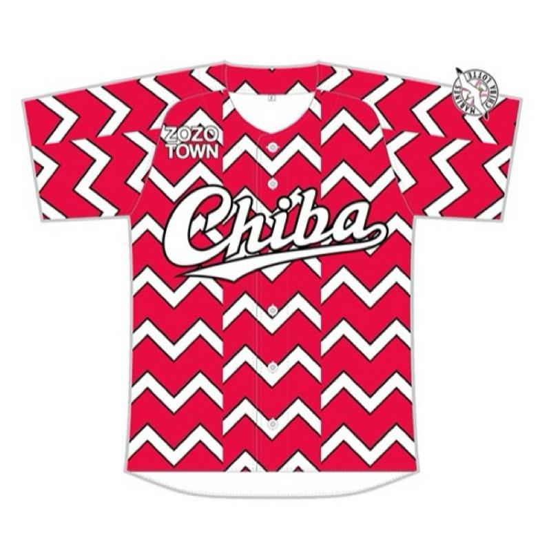 日本職棒 羅德海洋 2020 紅色 海鷗意象 主題日球衣 L (罩衫 NPB 棒球 千葉 ALL for CHIBA)-細節圖2