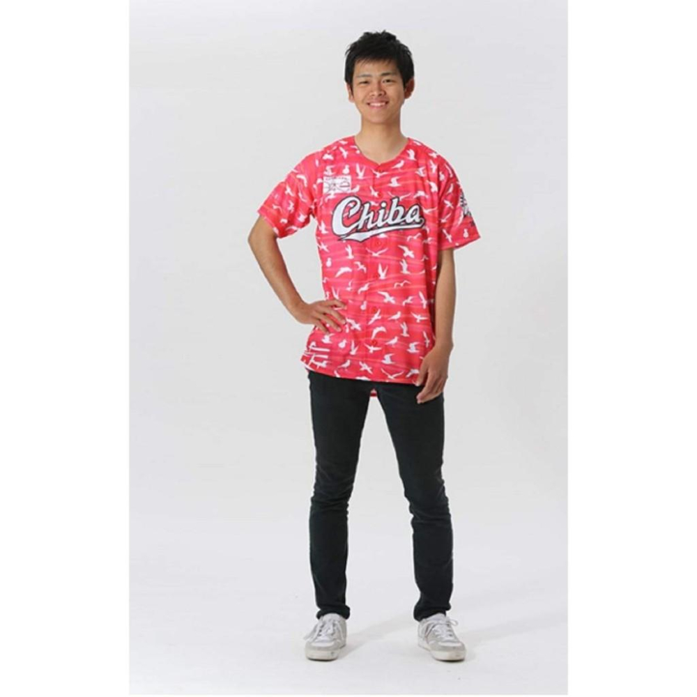 日本職棒 羅德海洋 2018 紅色海鷗 主題日球衣 L (罩衫 NPB 棒球 棒壘 千葉  ALL for CHIBA)-細節圖3