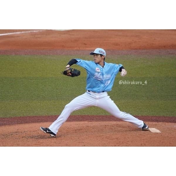 日本職棒 羅德海洋 2020 海洋節 MARINE FESTA 水藍 主題日球衣 L (罩衫 NPB 棒球 棒壘 千葉-細節圖2