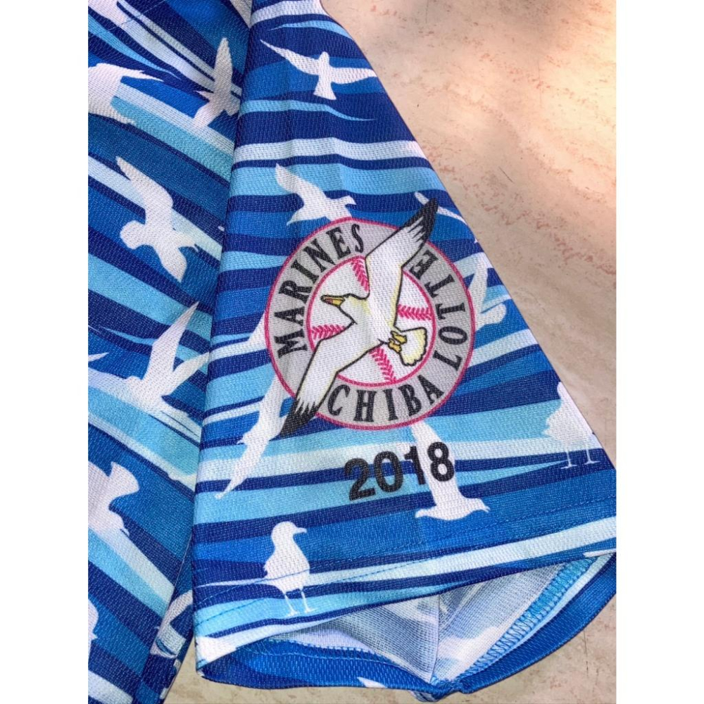 日本職棒 羅德海洋 2018 海洋節/球迷感謝日 MARINE FESTA 球衣 (罩衫 日職 NPB 棒球 棒壘 千葉-細節圖5