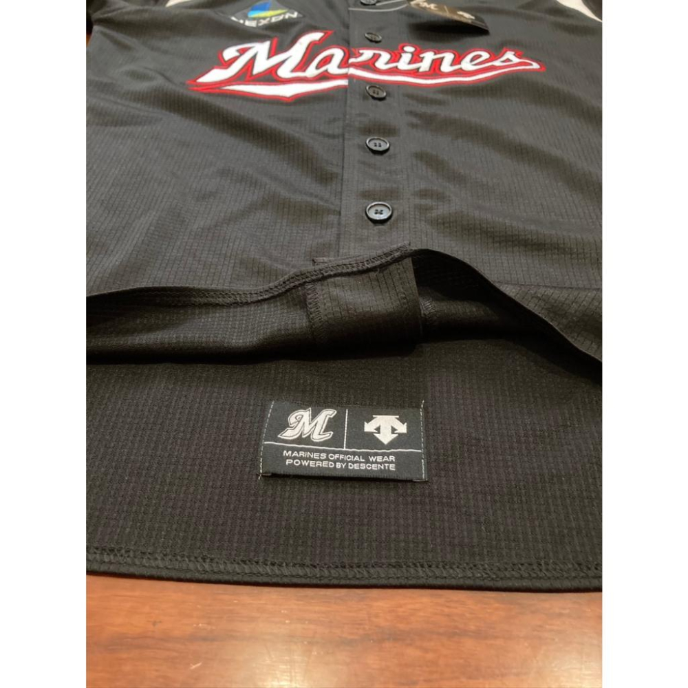 全新品 小尺寸150 全電繡 日本職棒 羅德海洋 2014-19 應援球衣 (罩衫 NPB 棒球 千葉 刺繡 少年 大童-細節圖5