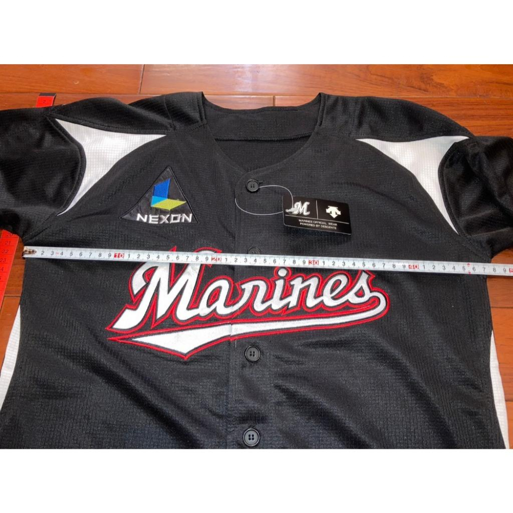 全新品 小尺寸150 全電繡 日本職棒 羅德海洋 2014-19 應援球衣 (罩衫 NPB 棒球 千葉 刺繡 少年 大童-細節圖9