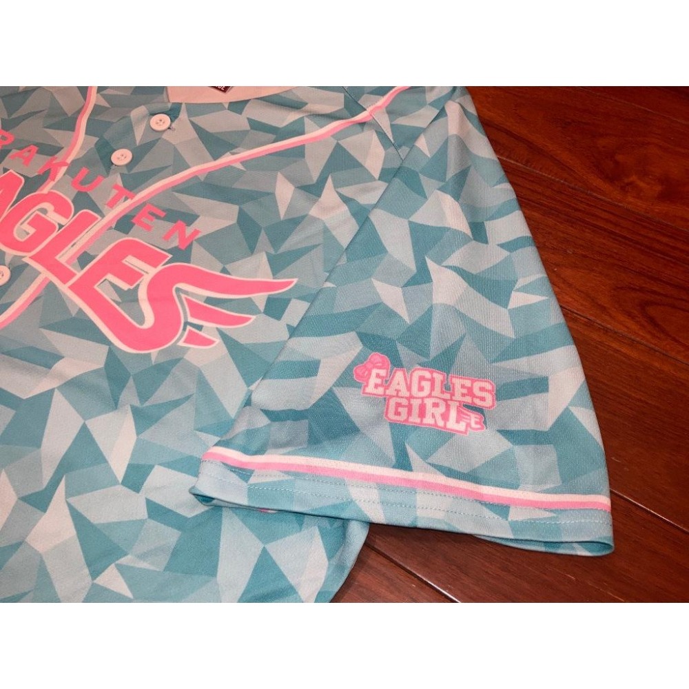 日本職棒 東北樂天金鷲 2023 女孩日 粉藍 應援球衣 M、L(罩衫 金鶯 NPB 棒球 棒壘 女生 辰見鴻之介)-細節圖6