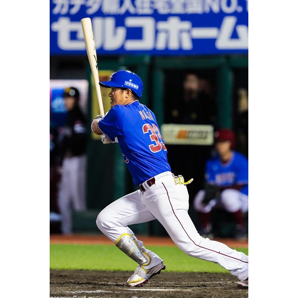 日本職棒 樂天金鷲 2019 東北藍 #33銀次 主題日球衣 L(罩衫 NPB 棒球 棒壘 東北 TOHOKU BLUE-細節圖4