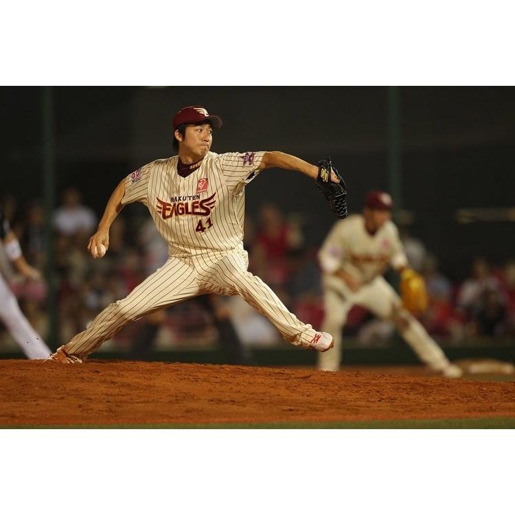 日本職棒 東北樂天金鷲 2012 金鷲之星 米白色 條紋球衣 (罩衫 日職 NPB 棒球 棒壘 桃猿 DESCENTE)-細節圖2