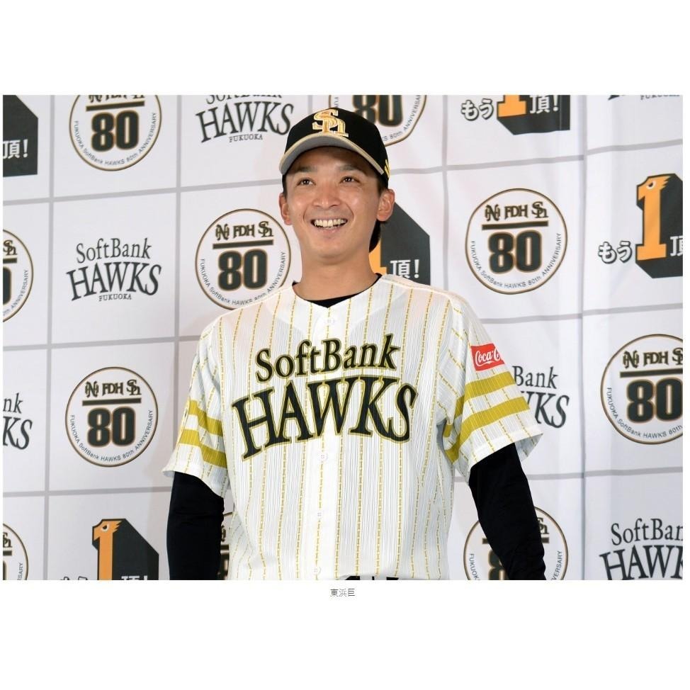 日本職棒 軟銀鷹 2018 鷹之祭典 條紋球衣 S、L(應援 罩衫 日職 NPB 棒球 壘球 棒壘 Majestic)-細節圖3