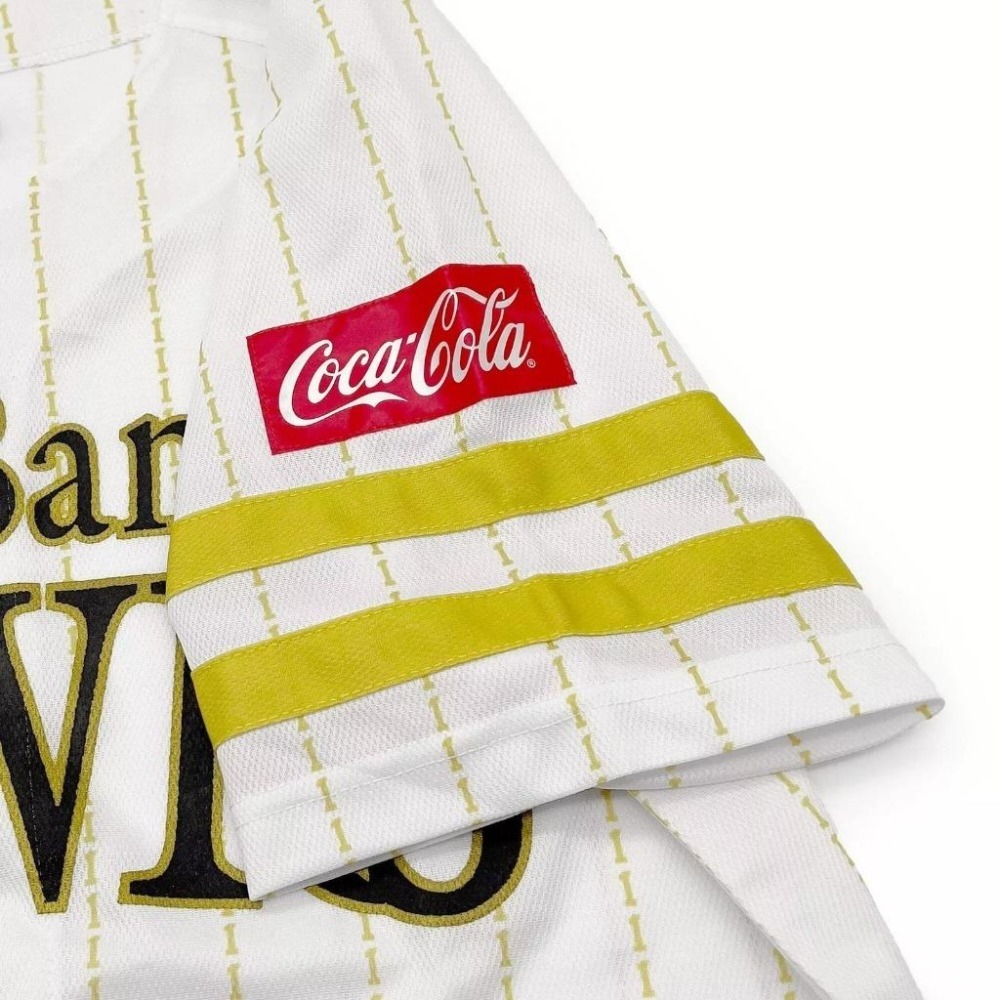 日本職棒 軟銀鷹 2018 鷹之祭典 條紋球衣 S、L(應援 罩衫 日職 NPB 棒球 壘球 棒壘 Majestic)-細節圖5