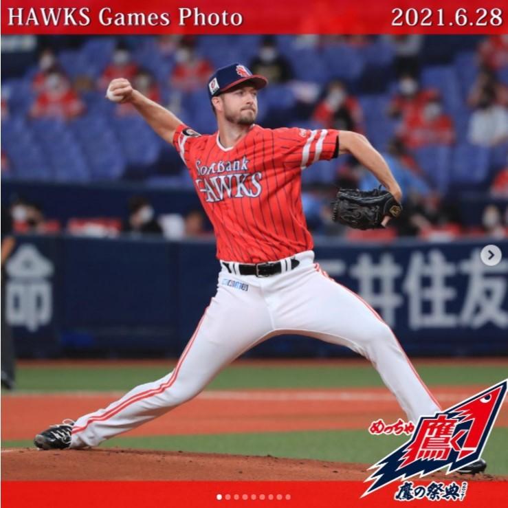 日本職棒 軟銀鷹 2021 鷹之祭典 紅色 應援球衣 S、L(罩衫 日職 NPB 棒球 壘球 棒壘 Majestic)-細節圖3