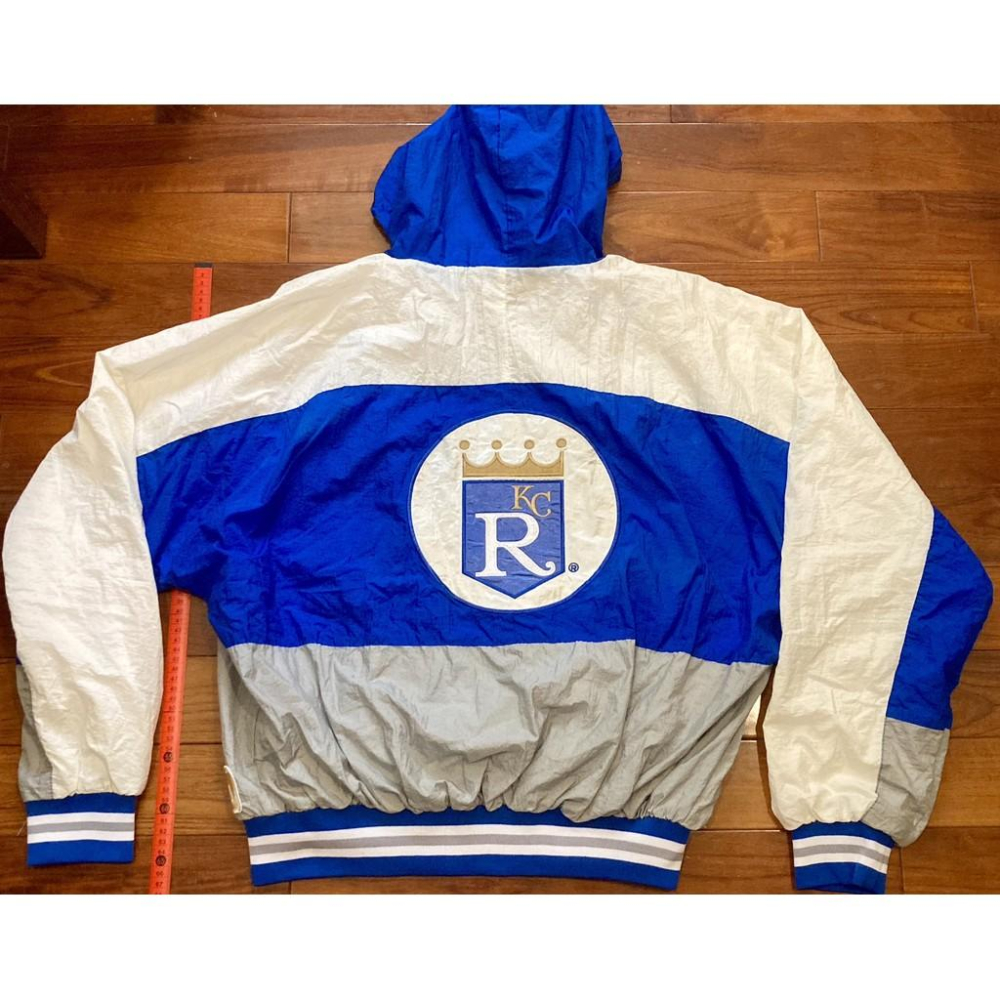 美國職棒 MLB 堪薩斯皇家 全電繡 防風夾克 (刺繡 熱身 外套 風衣 棒球 棒壘 PRO MOTION FELCO)-細節圖2