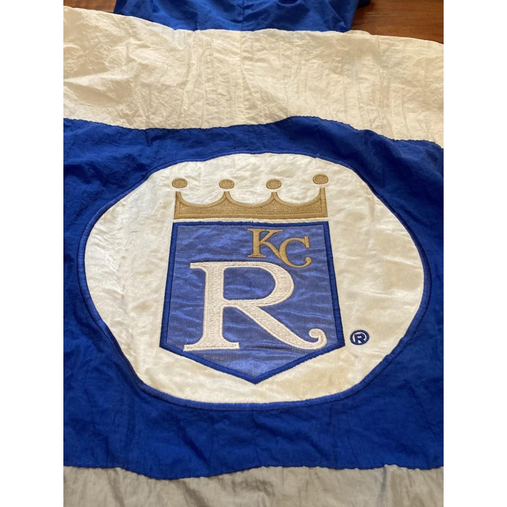 美國職棒 MLB 堪薩斯皇家 全電繡 防風夾克 (刺繡 熱身 外套 風衣 棒球 棒壘 PRO MOTION FELCO)-細節圖8