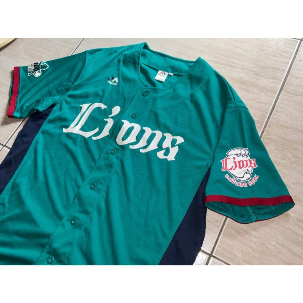 日本職棒 西武獅 2016 獅子慶典 多摩湖 翡翠綠 應援球衣 S、L (罩衫 NPB 棒球 小尺寸 棒球 棒壘)-細節圖4