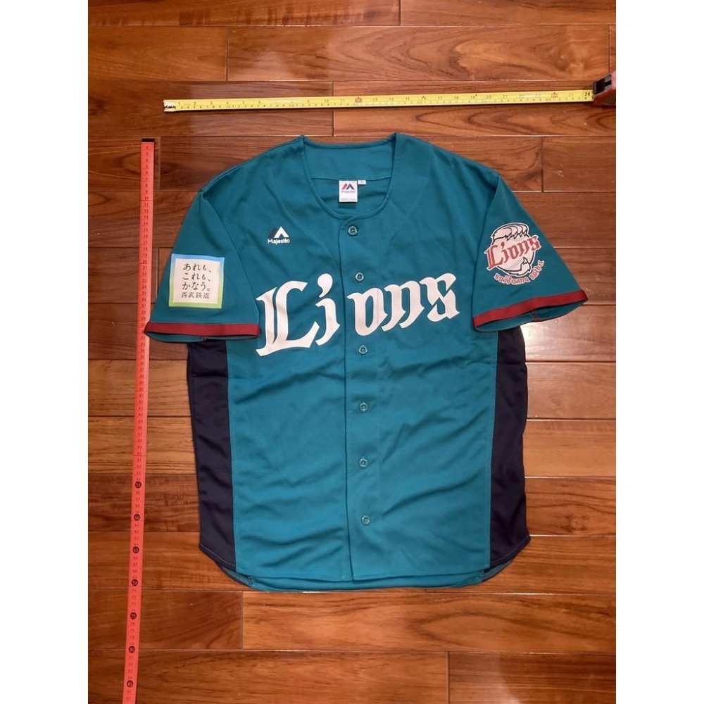 日本職棒 西武獅 2016 獅子慶典 多摩湖 翡翠綠 應援球衣 S、L (罩衫 NPB 棒球 小尺寸 棒球 棒壘)-細節圖9