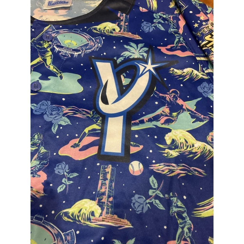 日本職棒 橫濱DeNA灣星 2022 星夜 主題球衣 L、150 (罩衫 NPB 小尺寸 棒球 STAR NIGHT)-細節圖7