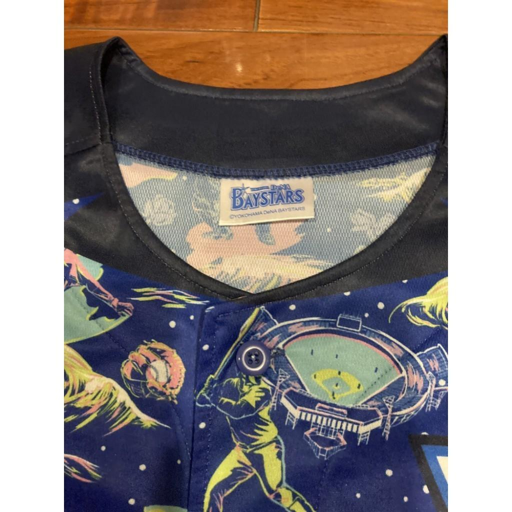 日本職棒 橫濱DeNA灣星 2022 星夜 主題球衣 L、150 (罩衫 NPB 小尺寸 棒球 STAR NIGHT)-細節圖8