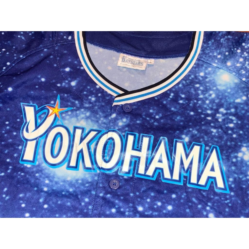 日本職棒 橫濱DeNA灣星 2013 星夜 應援球衣 L (罩衫 日職 NPB 棒球 灣星 STAR NIGHT)-細節圖4