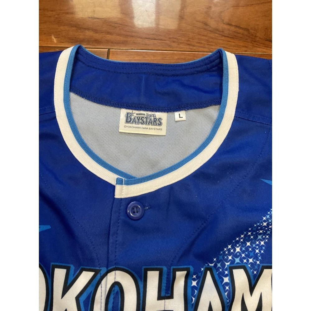 日本職棒 橫濱DeNA灣星 2014 星夜 應援球衣 L (罩衫 NPB 棒球 STAR NIGHT 棒壘 海灣)-細節圖7