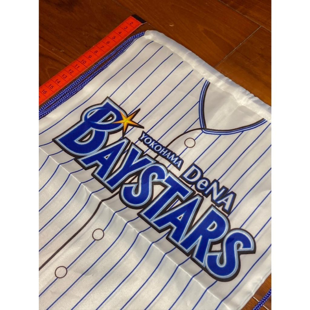 日本職棒 橫濱DeNA 球衣造型 10周年 小型束口包 (隨身包 包包 海灣之星 NPB 棒球 棒壘 背包 手提袋)-細節圖2