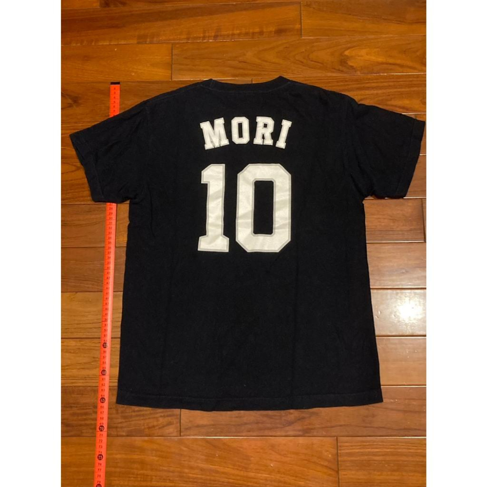 小尺寸S 日本職棒 西武獅 #10森友哉 Majestic 棉質上衣 (球衣 NPB 琦玉 棒球 壘球 棒壘 短t)-細節圖2