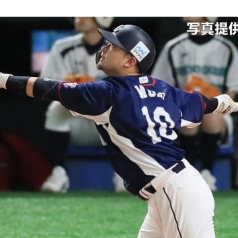小尺寸S 日本職棒 西武獅 #10森友哉 Majestic 棉質上衣 (球衣 NPB 琦玉 棒球 壘球 棒壘 短t)-細節圖3