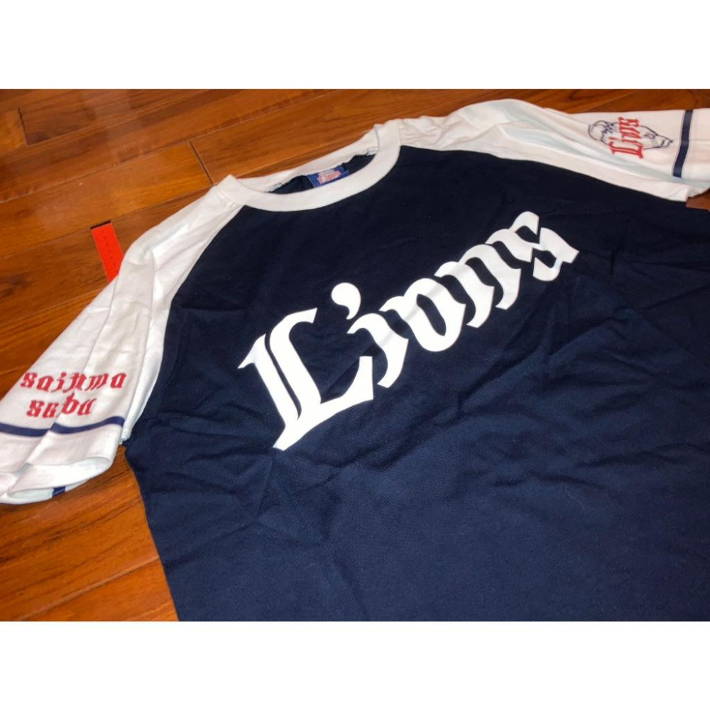 日本職棒 西武獅 2014 兒童基金會慈善 球員背號 棉質上衣 M (球衣 NPB 棒球 棒壘 短t)-細節圖4