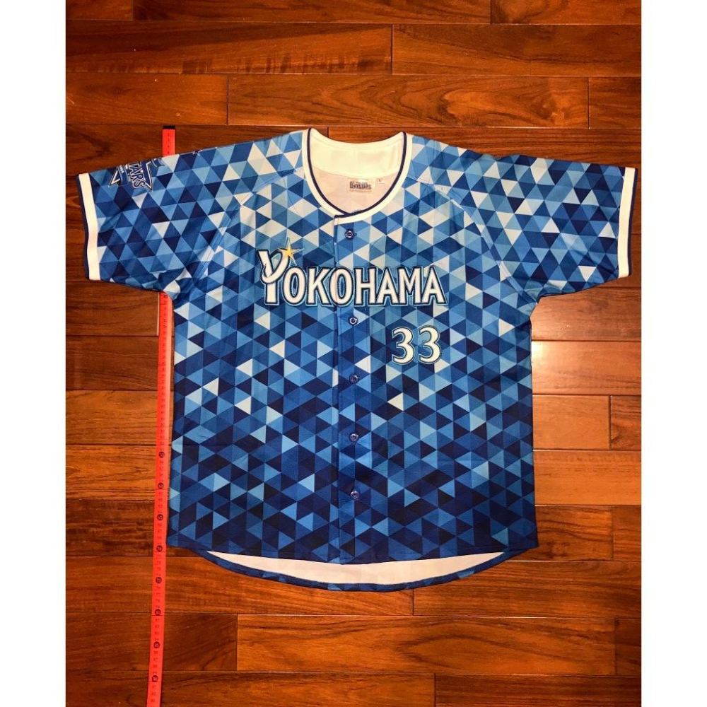 親筆簽名! 全電繡 日本職棒 橫濱DeNA 乙坂智 2016 星夜 STAR 球衣 (罩衫 NPB 棒球 刺繡 灣星)-細節圖3