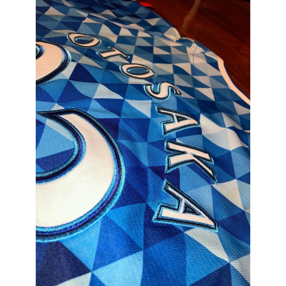 親筆簽名! 全電繡 日本職棒 橫濱DeNA 乙坂智 2016 星夜 STAR 球衣 (罩衫 NPB 棒球 刺繡 灣星)-細節圖7