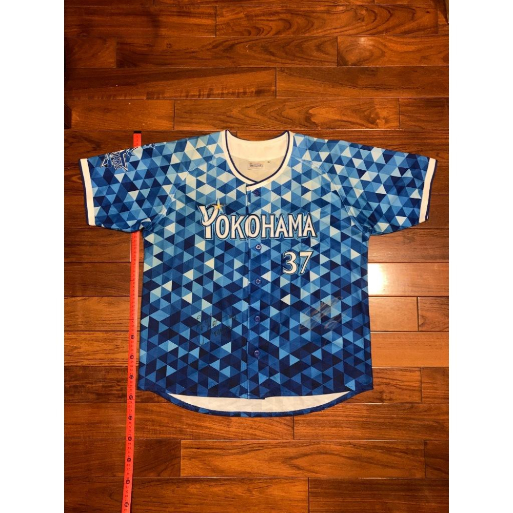 大量簽名! 全電繡 日本職棒 橫濱DeNA灣星 桑原將志 2016 星夜 應援球衣 (罩衫 NPB 棒球 刺繡 海灣)-細節圖2