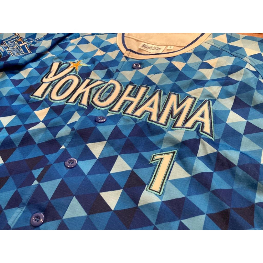 小尺寸S 全電繡 日本職棒 橫濱DeNA灣星 熊原健人 2016 星夜 球衣 (罩衫 NPB 棒球 刺繡 海灣之星-細節圖2