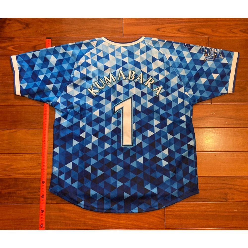 小尺寸S 全電繡 日本職棒 橫濱DeNA灣星 熊原健人 2016 星夜 球衣 (罩衫 NPB 棒球 刺繡 海灣之星-細節圖3